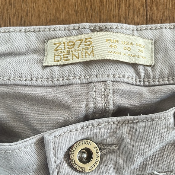 Supper soft light grey Zara denim jean - Picture 2 of 4